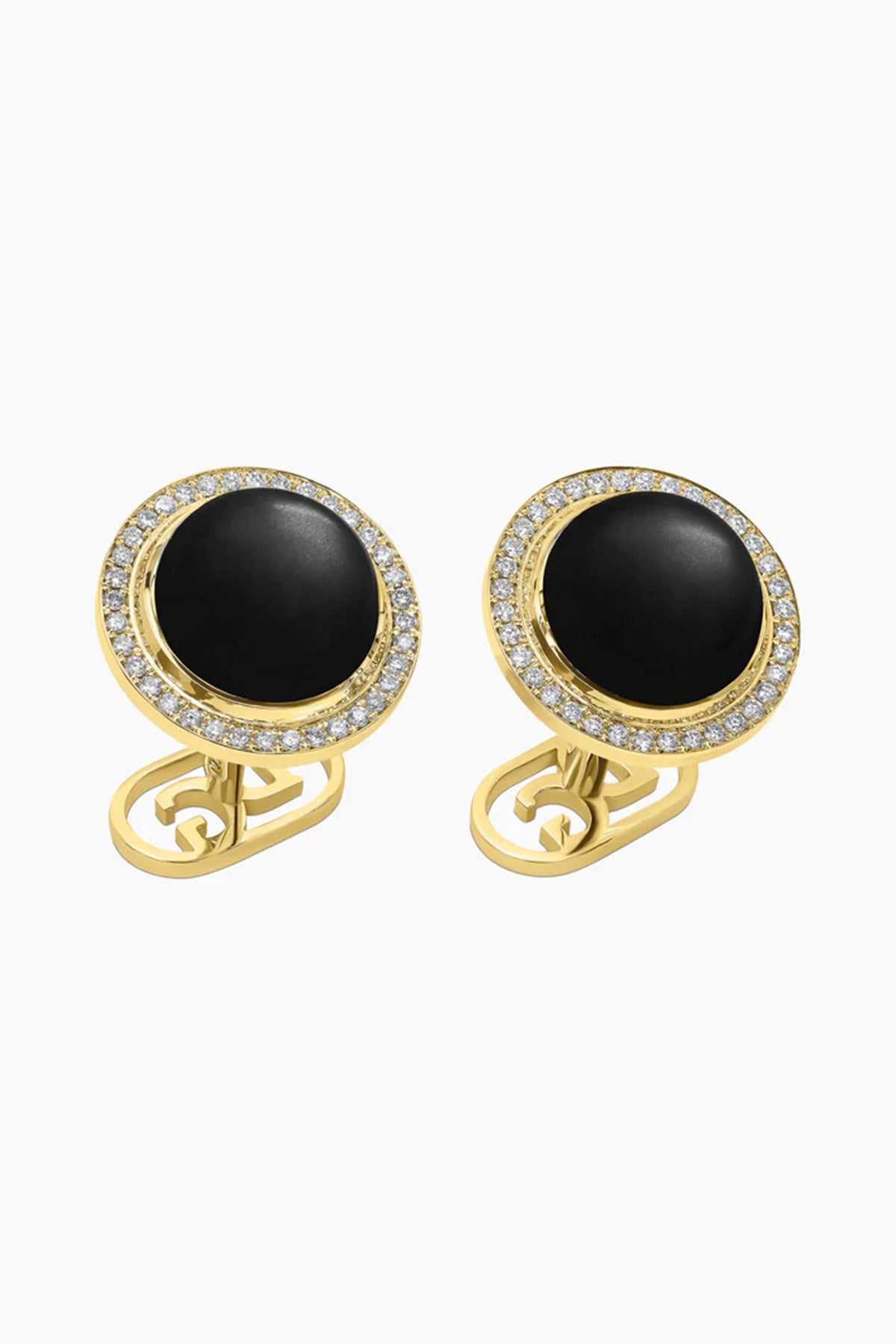 David Gotlib | 18kyg Black Moon Cufflinks