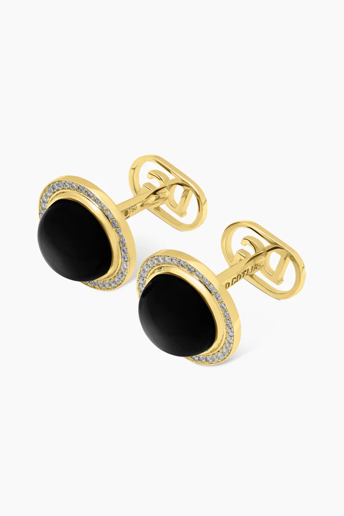 David Gotlib | 18kyg Black Moon Cufflinks
