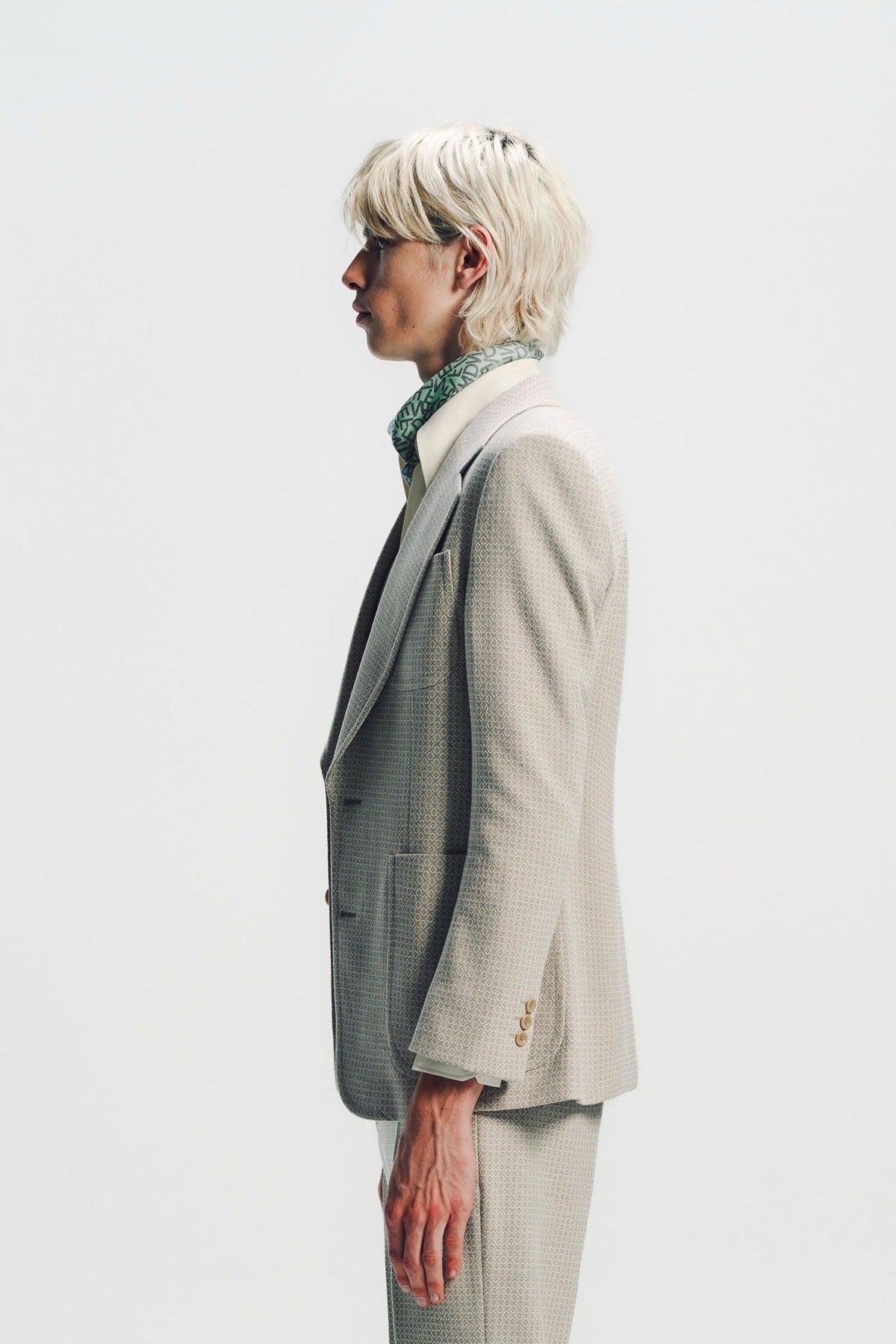 Kyosuke Kunimoto | Jacquard Notch Lapel Jacket