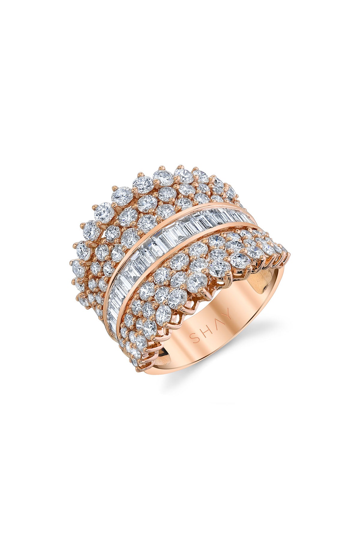 Shay | Mixed Diamond Fan Ring