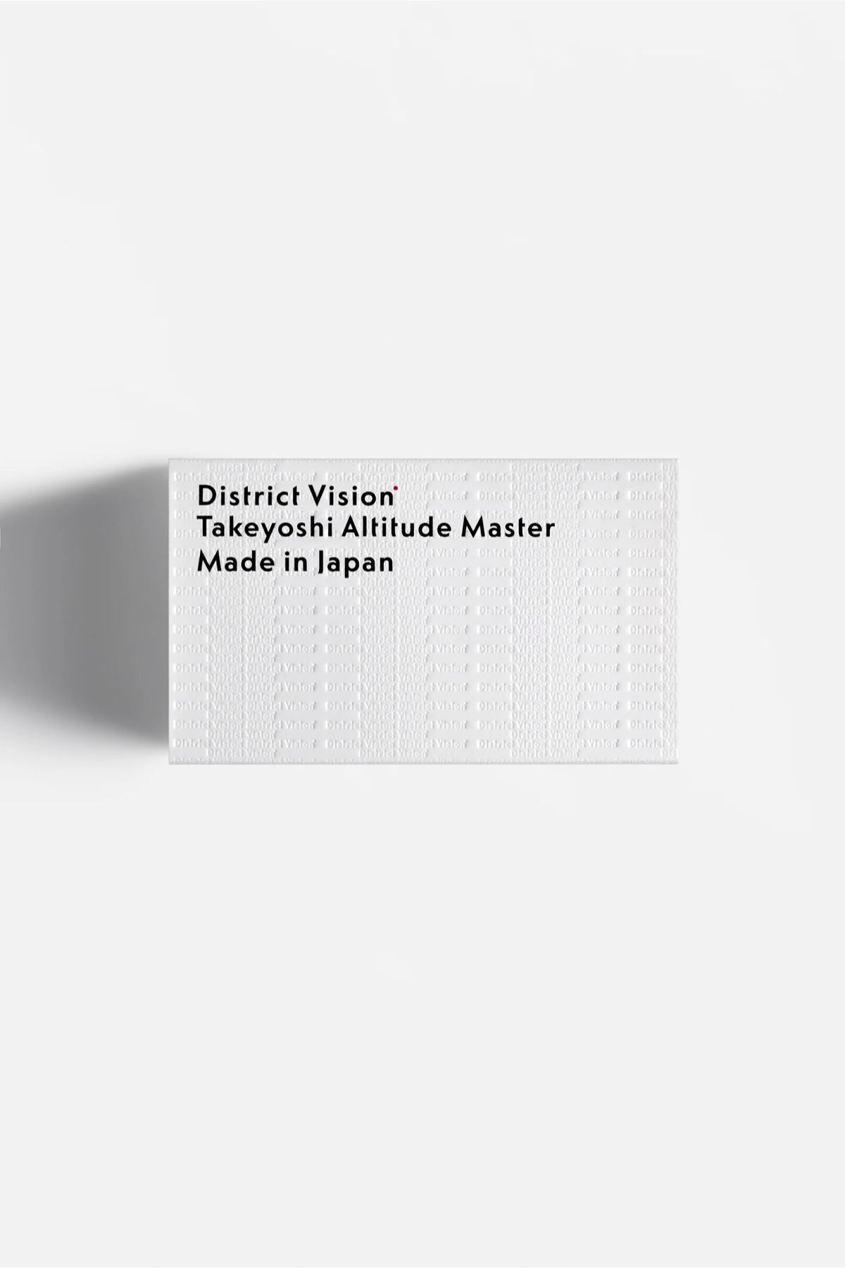 District Vision | Takeyoshi Altitude Master, Silver/D+ Onyx Mirror