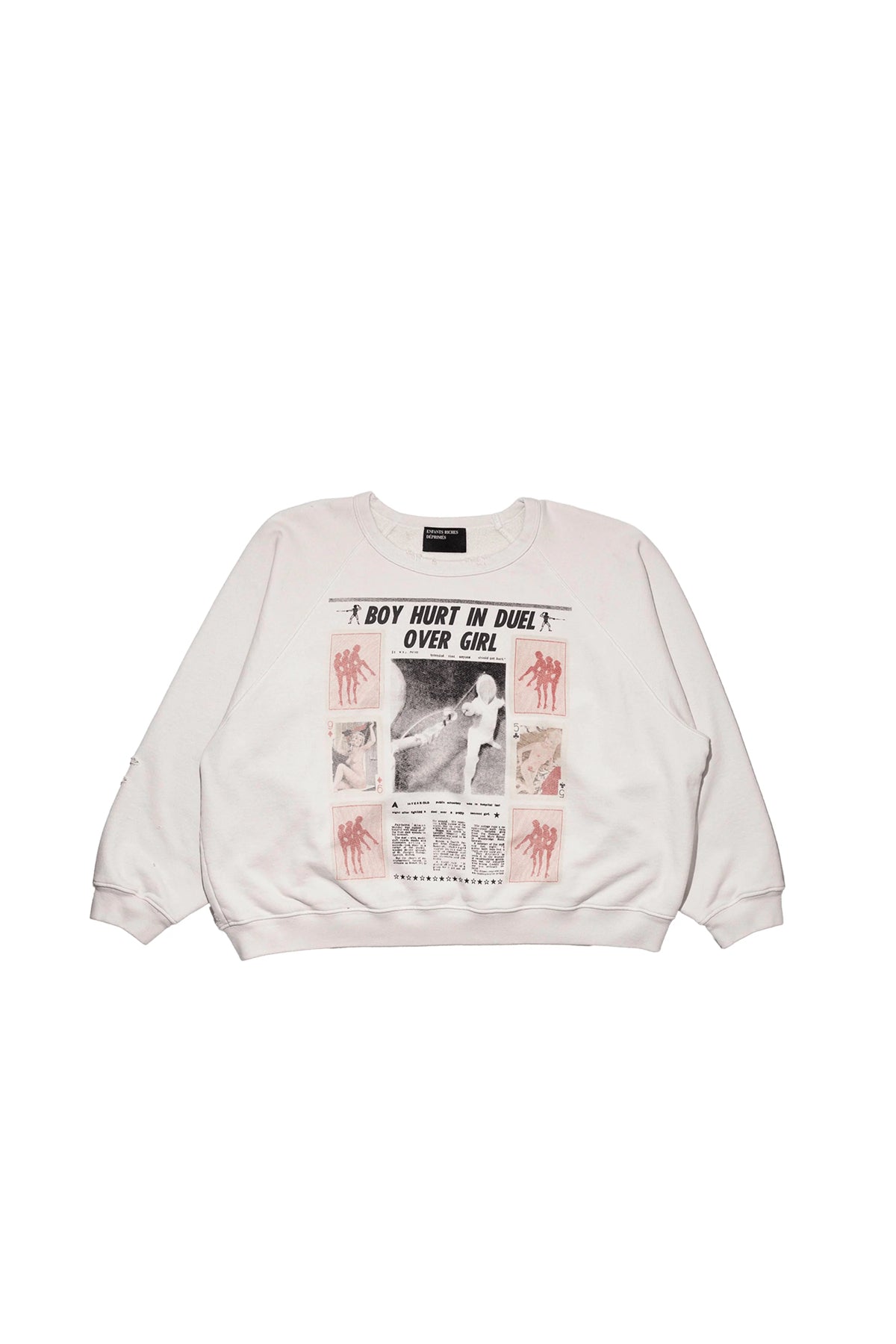 Enfants Riches Déprimés | Boy Hurt in Duel Raglan Crewneck