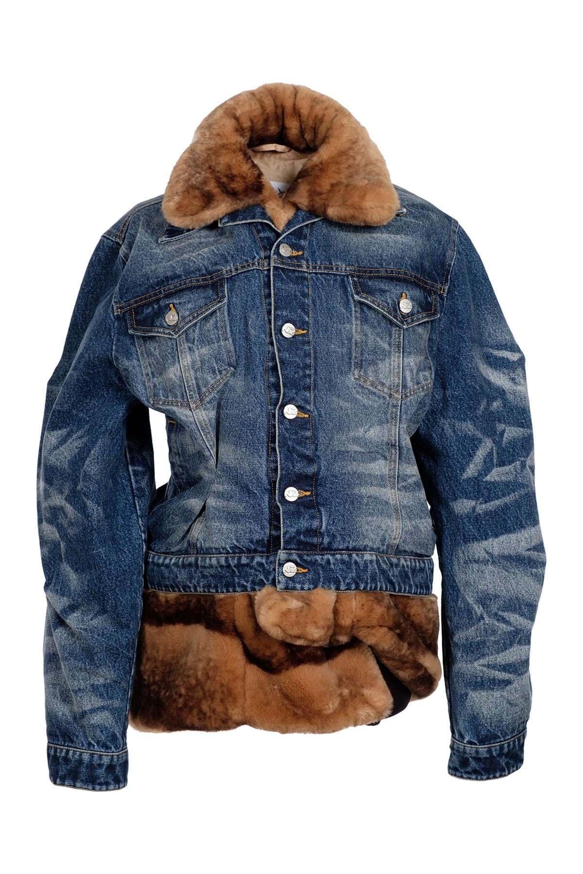 Natasha Zinko | Denim Faux Fur Jacket