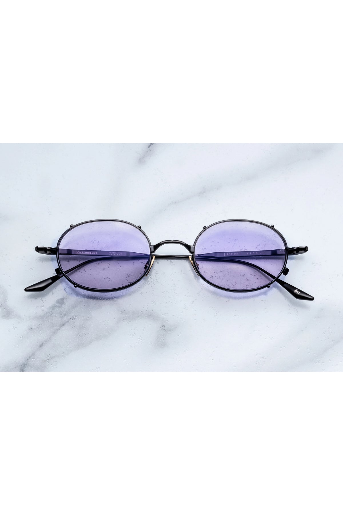 Jacques Marie Mage | Violet Sunglasses in Corbeau