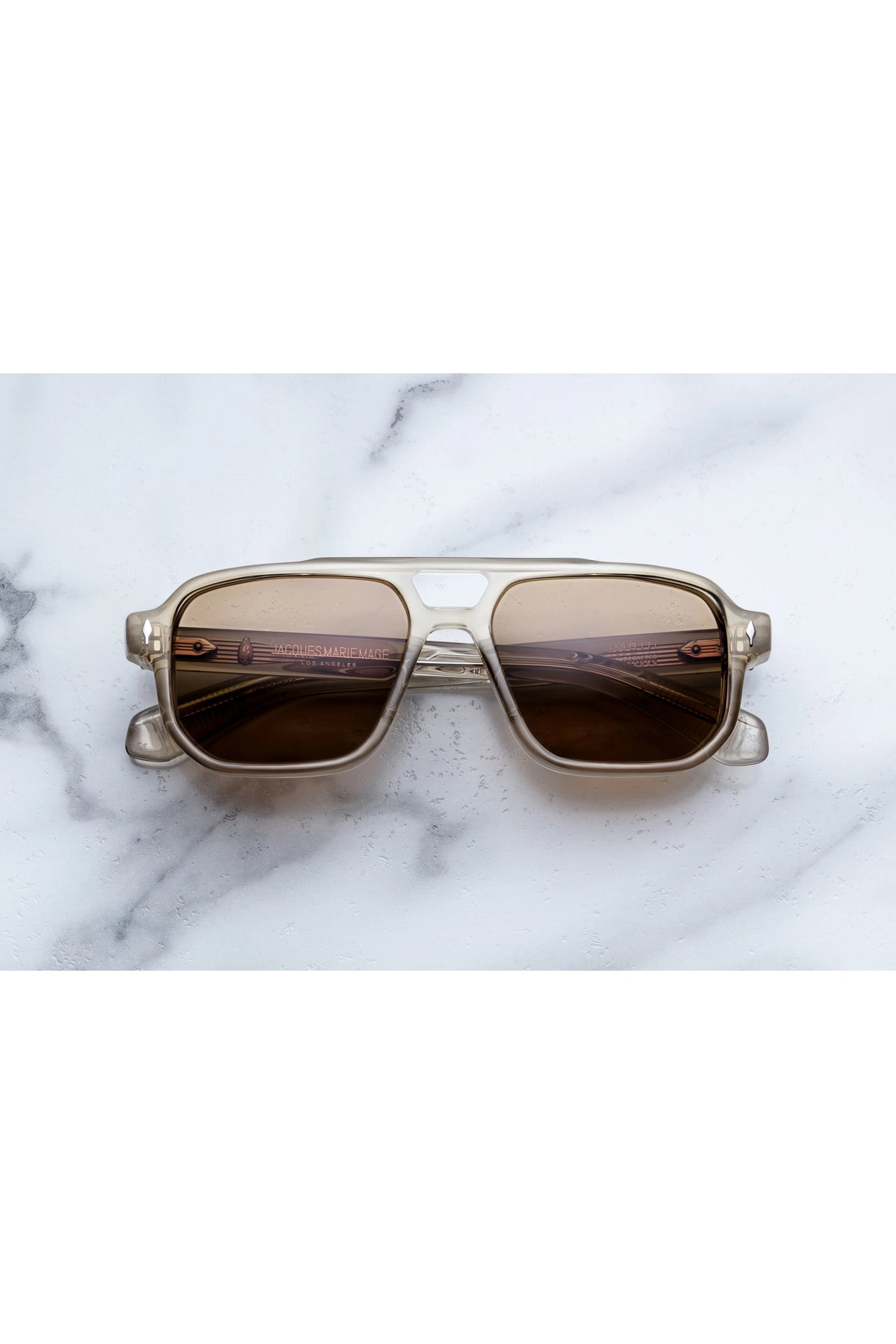 Jacques Marie Mage | Evans Sunglasses in Marzipan