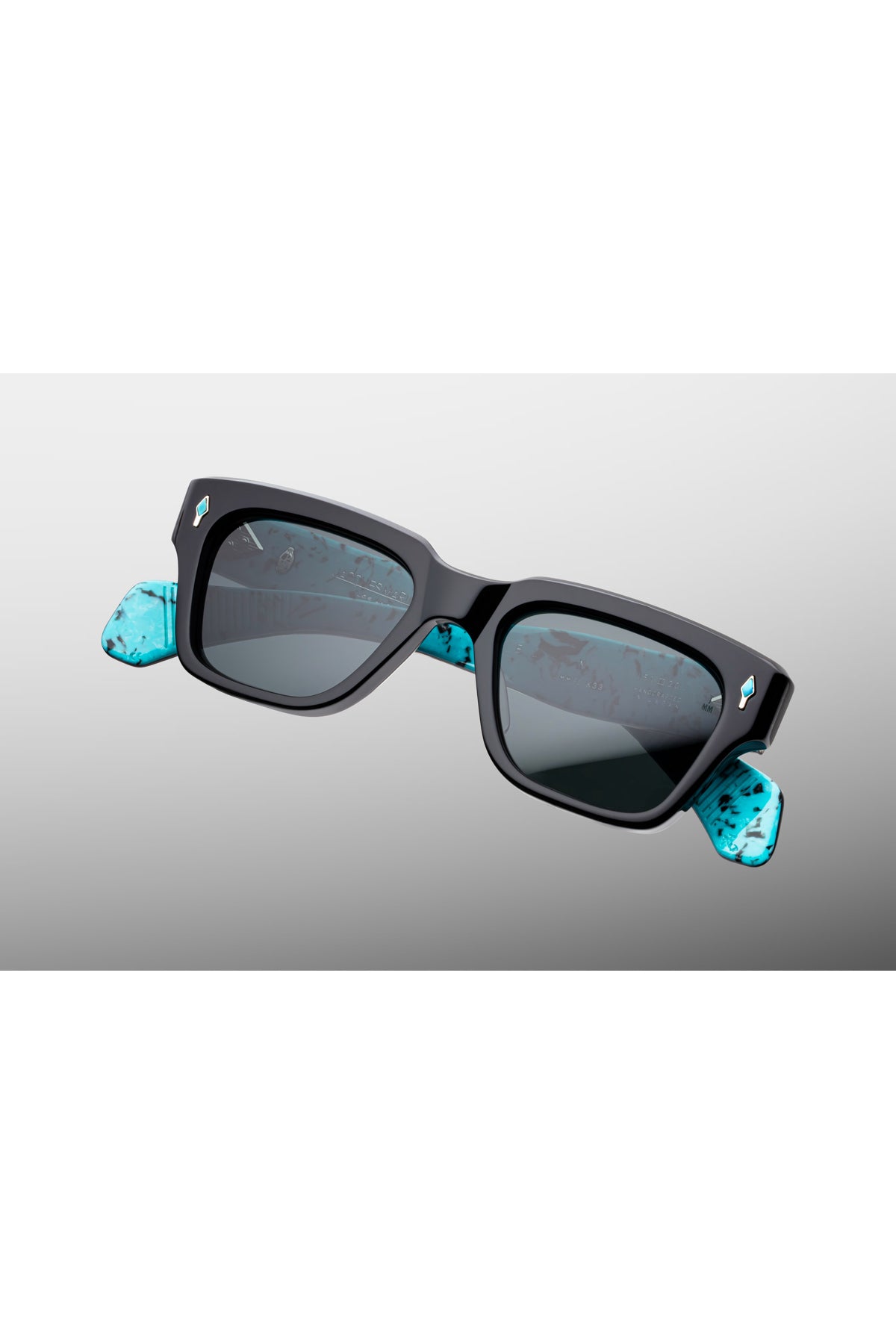 Jacques Marie Mage | Turquoise Collection: Fellini Sunglasses in Lone Mountain
