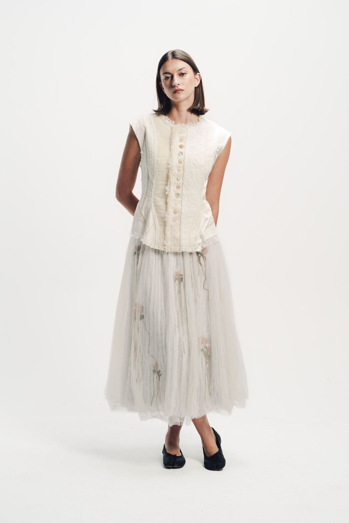 Caroline Hu | Mix Patchwork Vest