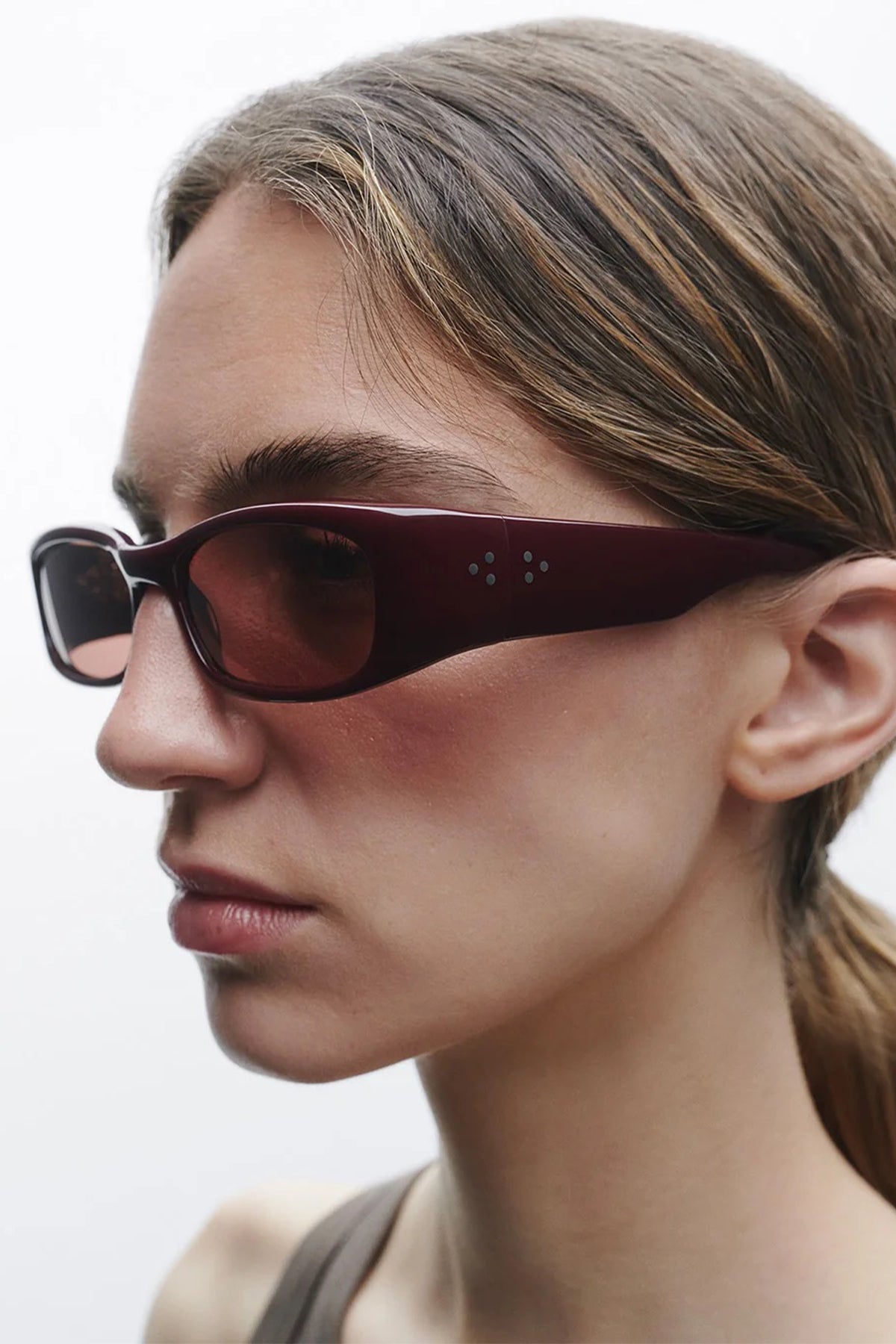 Port Tanger | Leila Sunglasses in Carmesi Acetate
