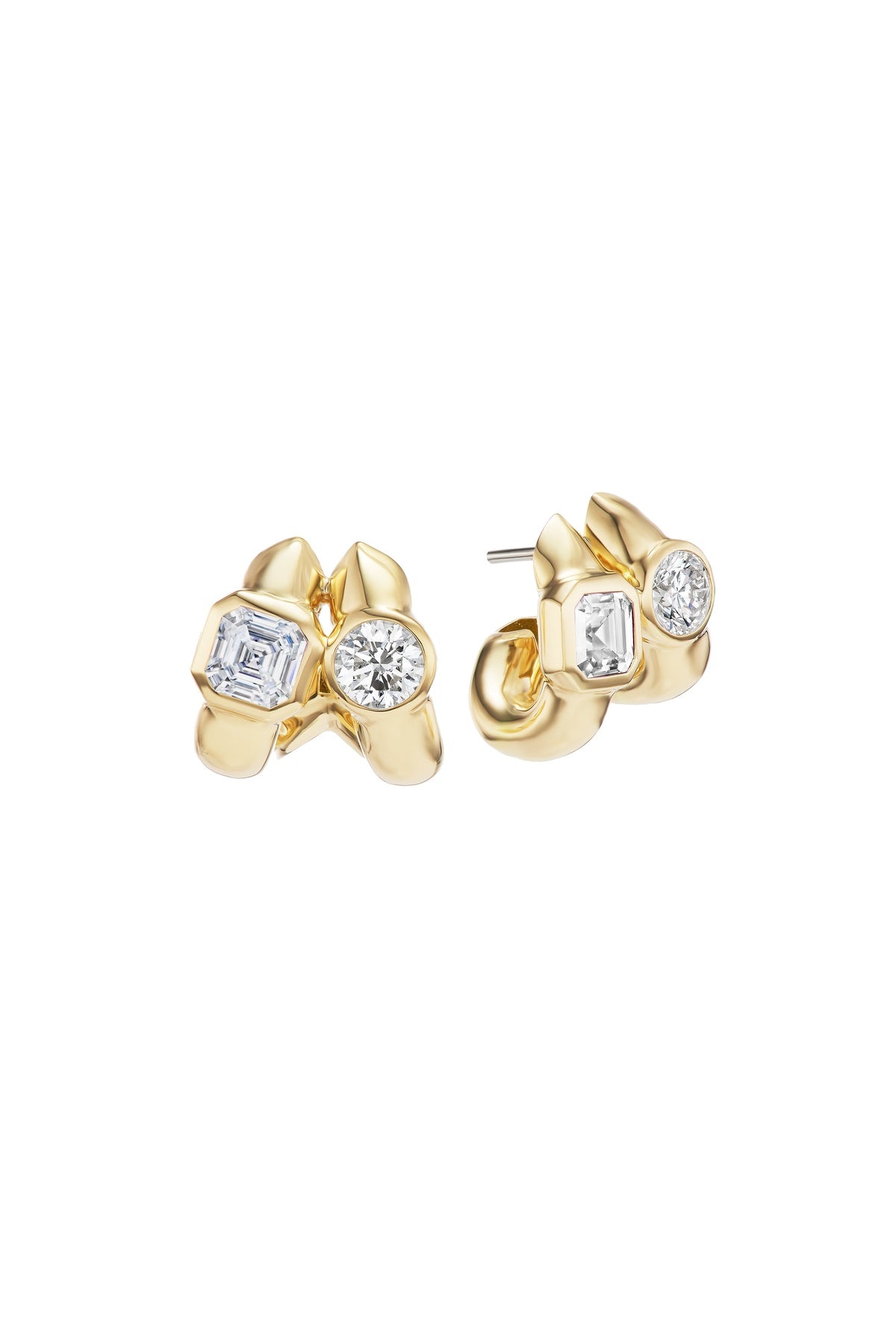Uniform Object | Twin Tusk Diamond Earrings