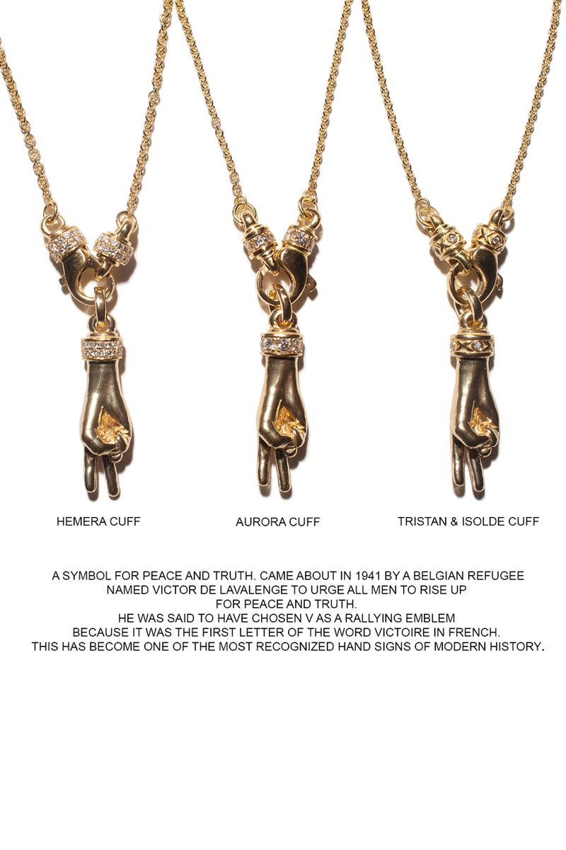 J & F | THE PEACE SIGN TRISTAN & ISOLDE NECKLACE