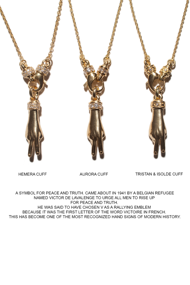 J & F | THE PEACE SIGN TRISTAN & ISOLDE NECKLACE