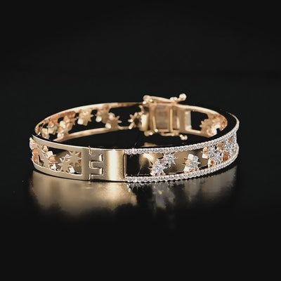18k rose gold venus star bracelet