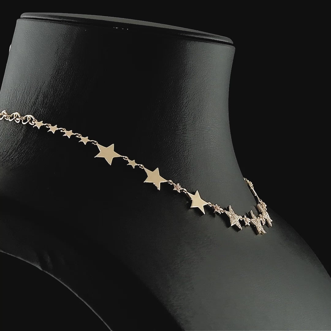 Bee Goddess Sirius Star Diamond Necklace on bust