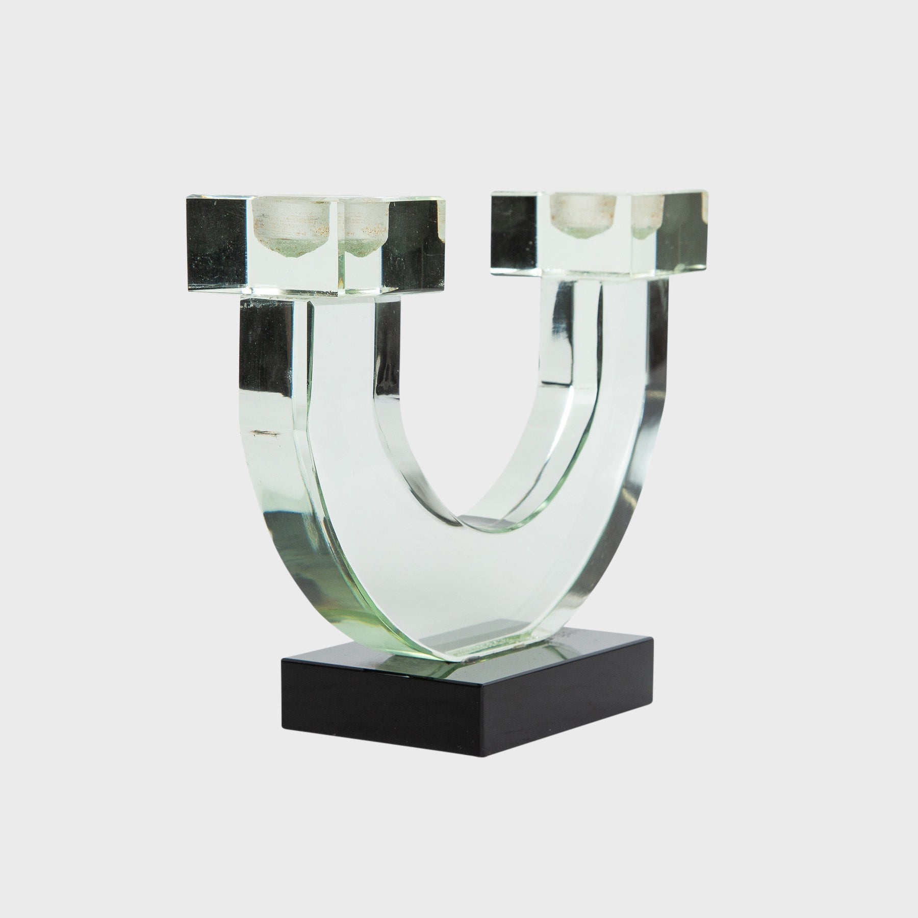 BACCARAT | 1920'S GLASS CANDLE HOLDER - MAXFIELD LA