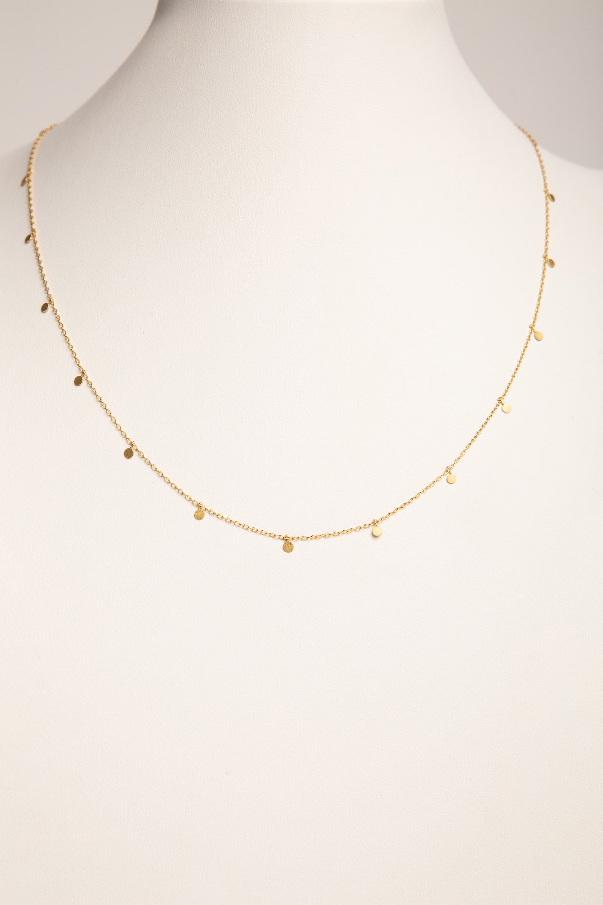 SIA TAYLOR | EVEN DOTS GOLD NECKLACE