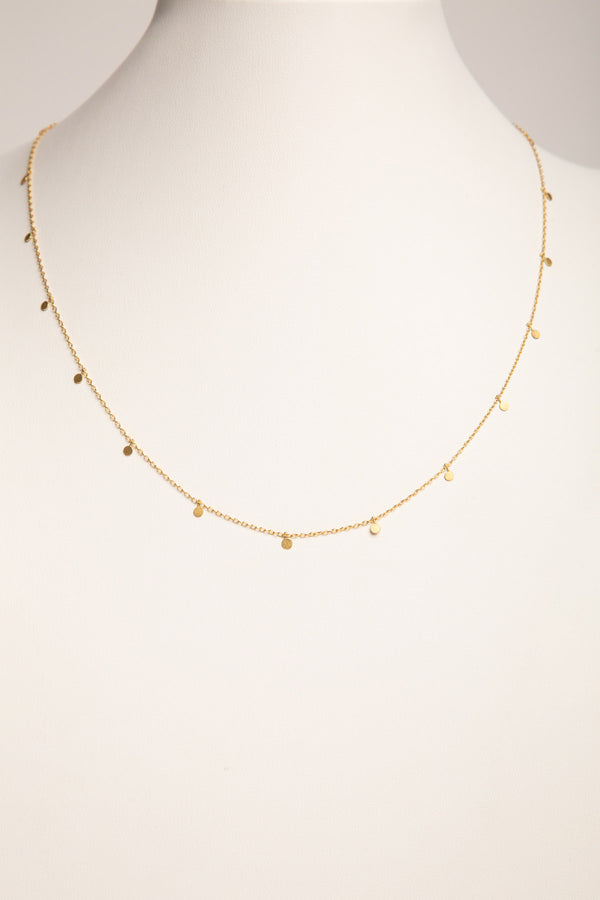 SIA TAYLOR | EVEN DOTS GOLD NECKLACE