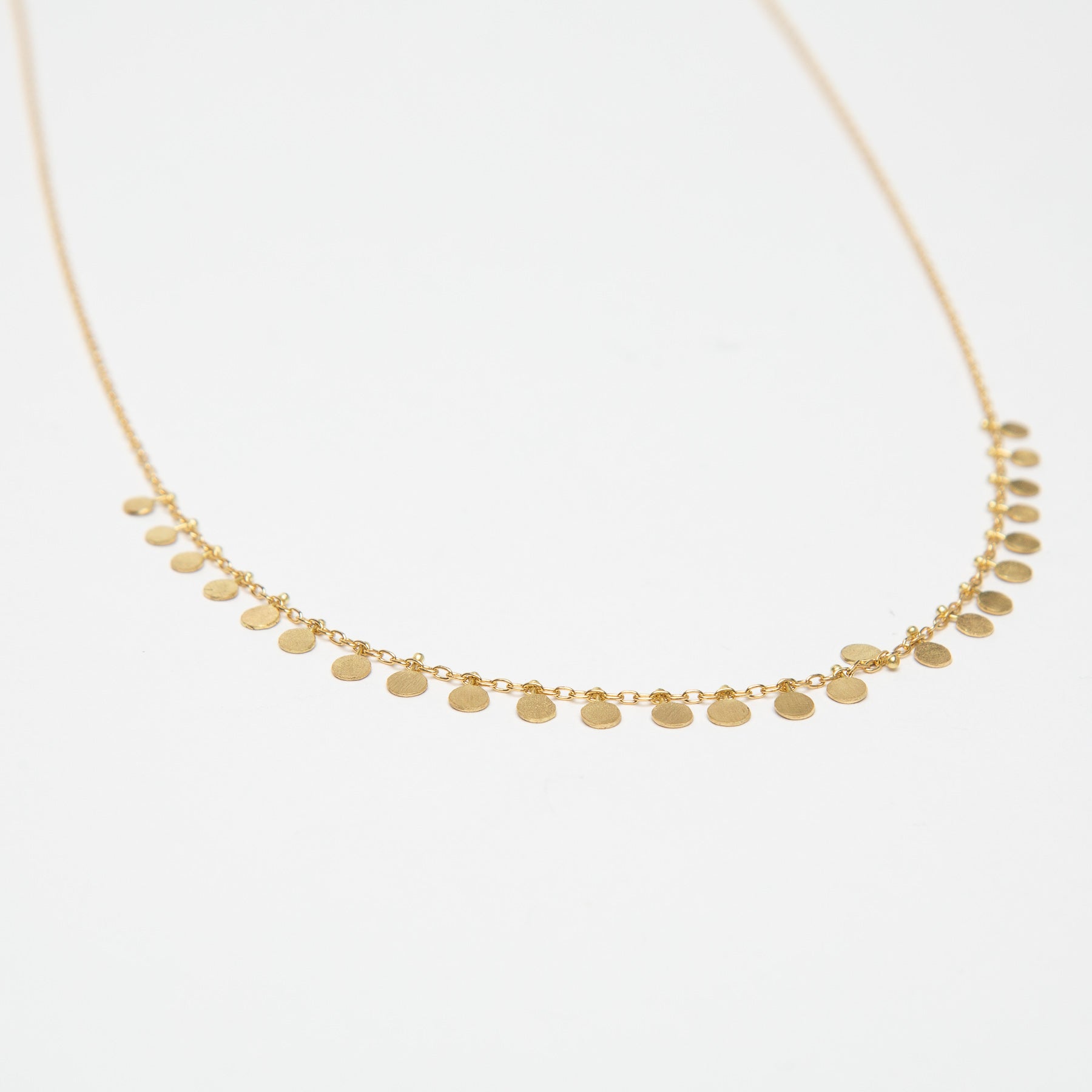 SIA TAYLOR | MEDIUM DOTS GOLD NECKLACE - MAXFIELD LA