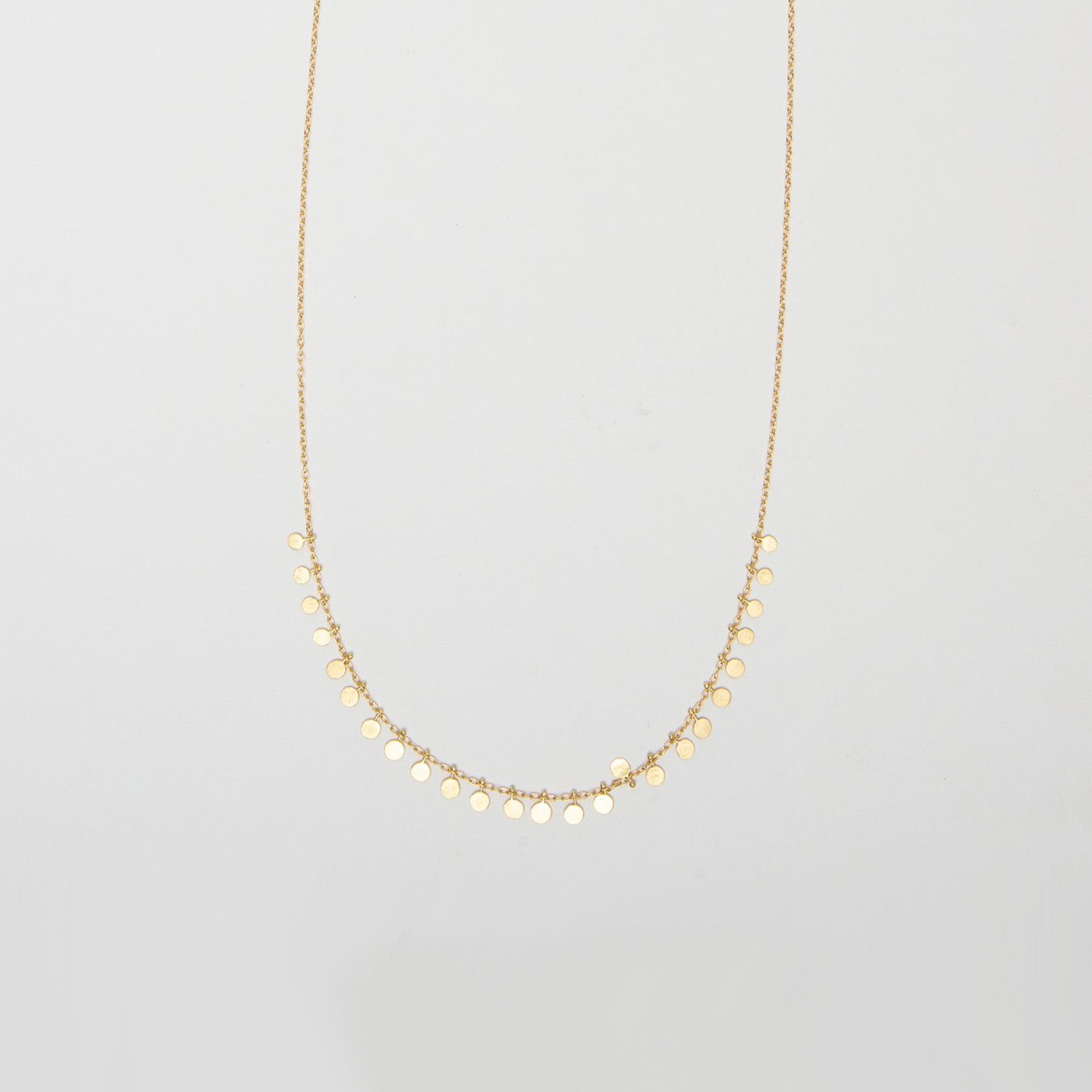 SIA TAYLOR | MEDIUM DOTS GOLD NECKLACE - MAXFIELD LA