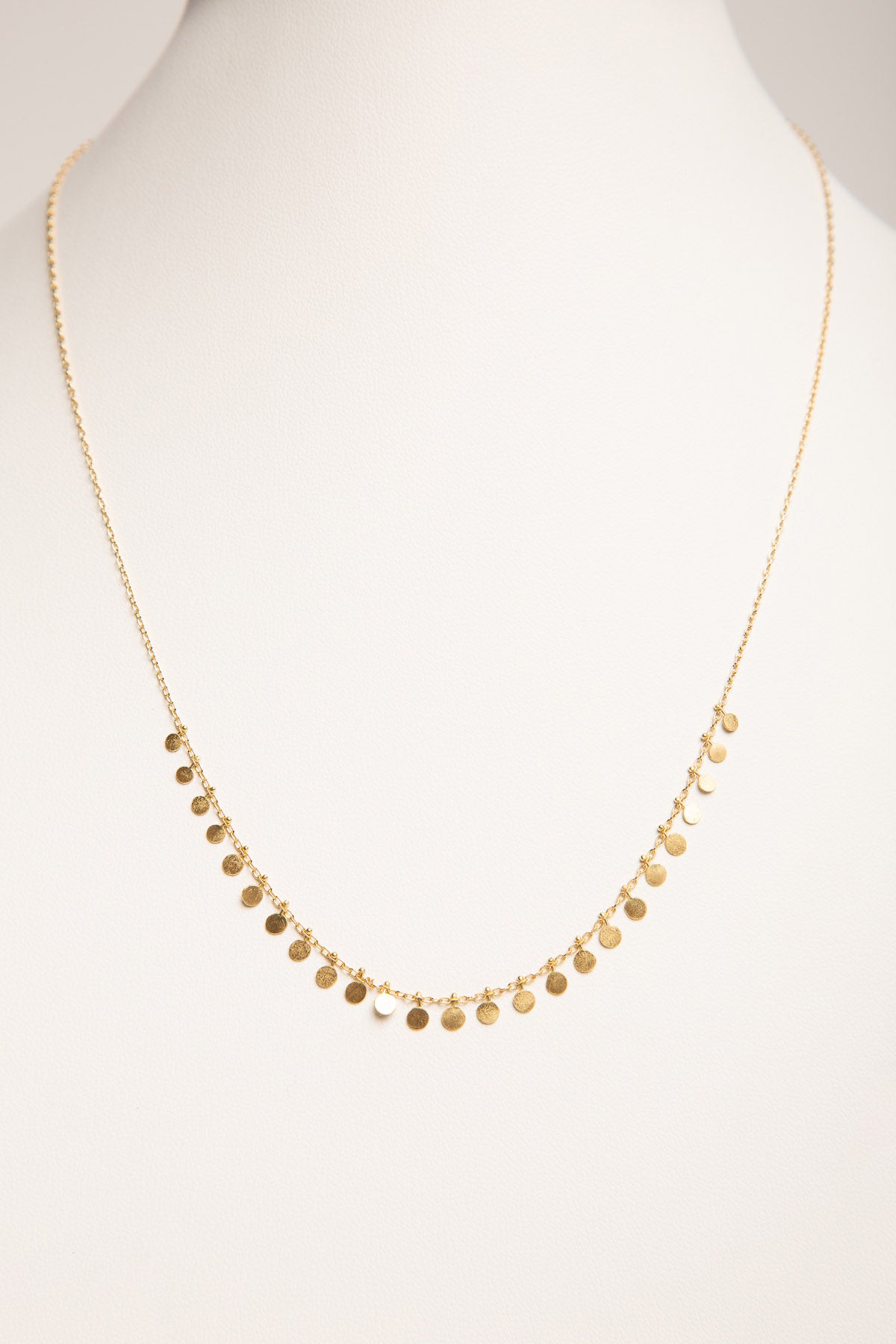SIA TAYLOR | MEDIUM DOTS GOLD NECKLACE - MAXFIELD LA