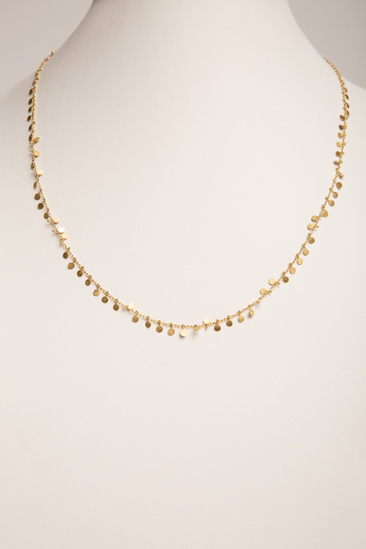 SIA TAYLOR | EVENLY DOTTED GOLD NECKLACE