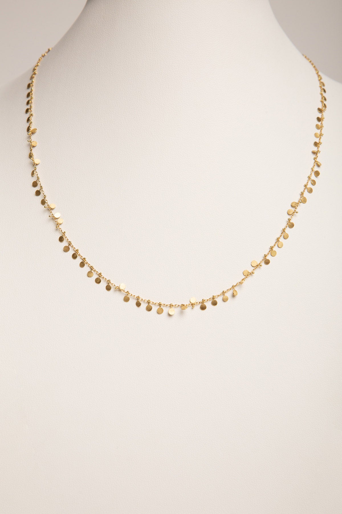 SIA TAYLOR | EVENLY DOTTED GOLD NECKLACE - MAXFIELD LA