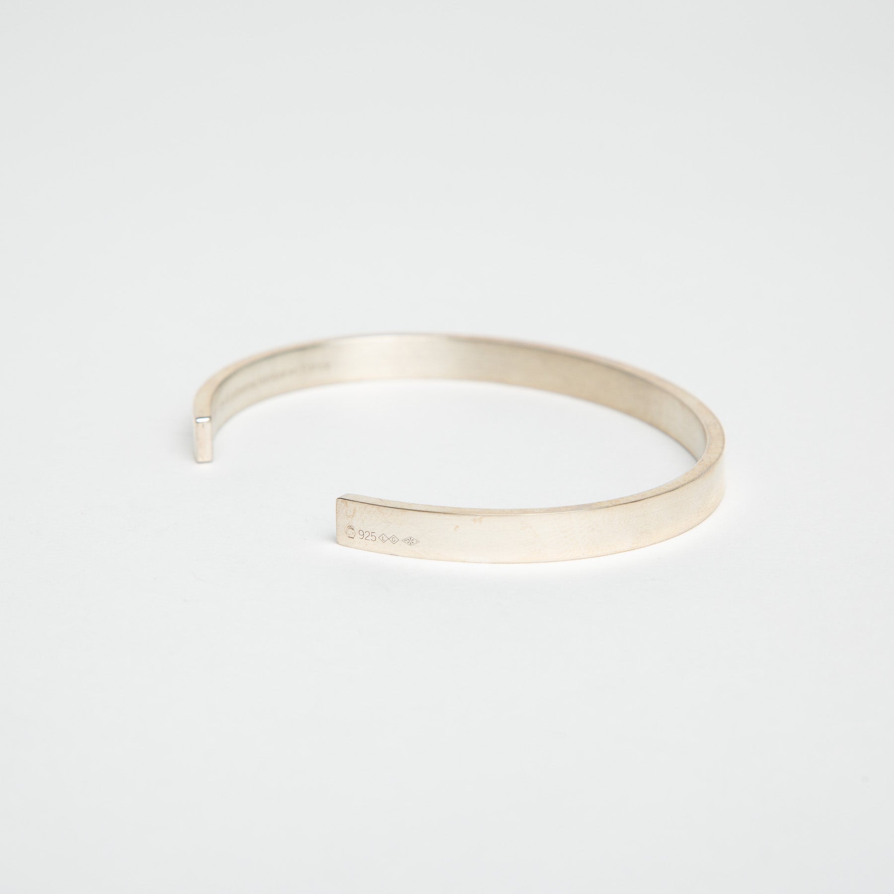 LE GRAMME | 15G POLISHED SILVER RIBBON CUFF BRACELET - MAXFIELD LA