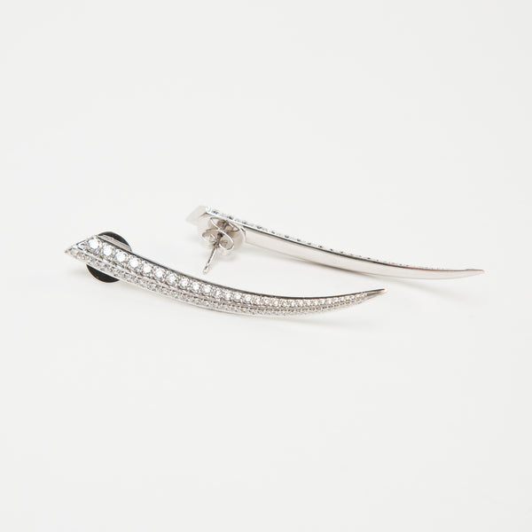 SHAUN LEANE | SMALL DIAMOND SABRE EARRINGS