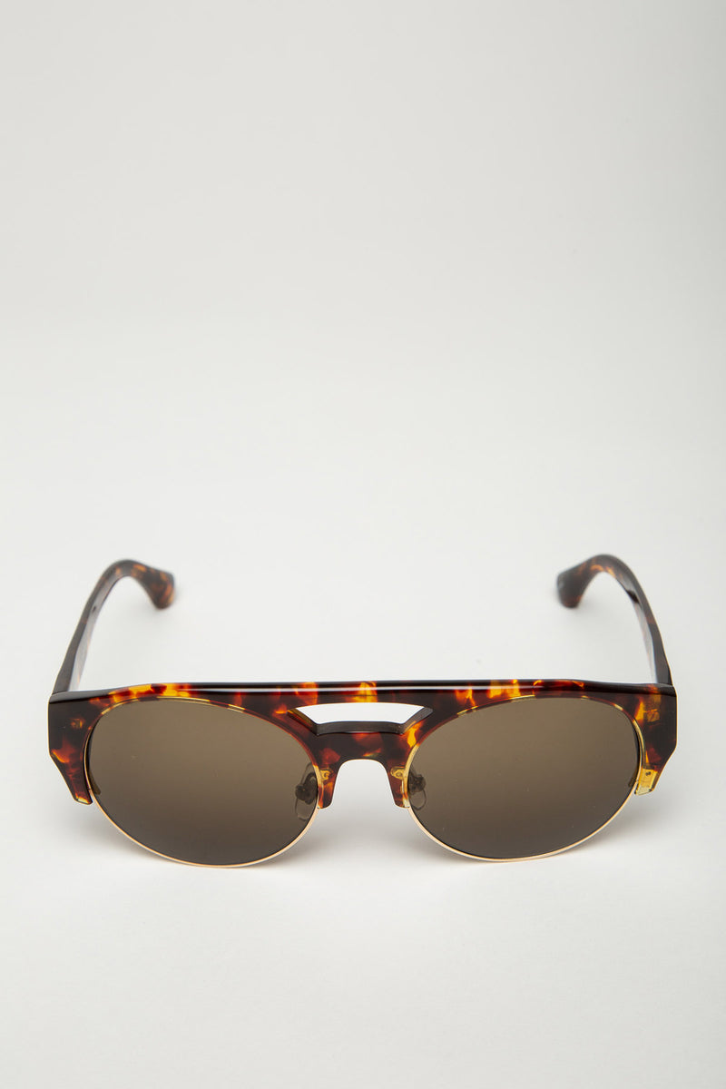 LINDA FARROW | DRIES VAN NOTEN 152 OVAL SUNGLASSES