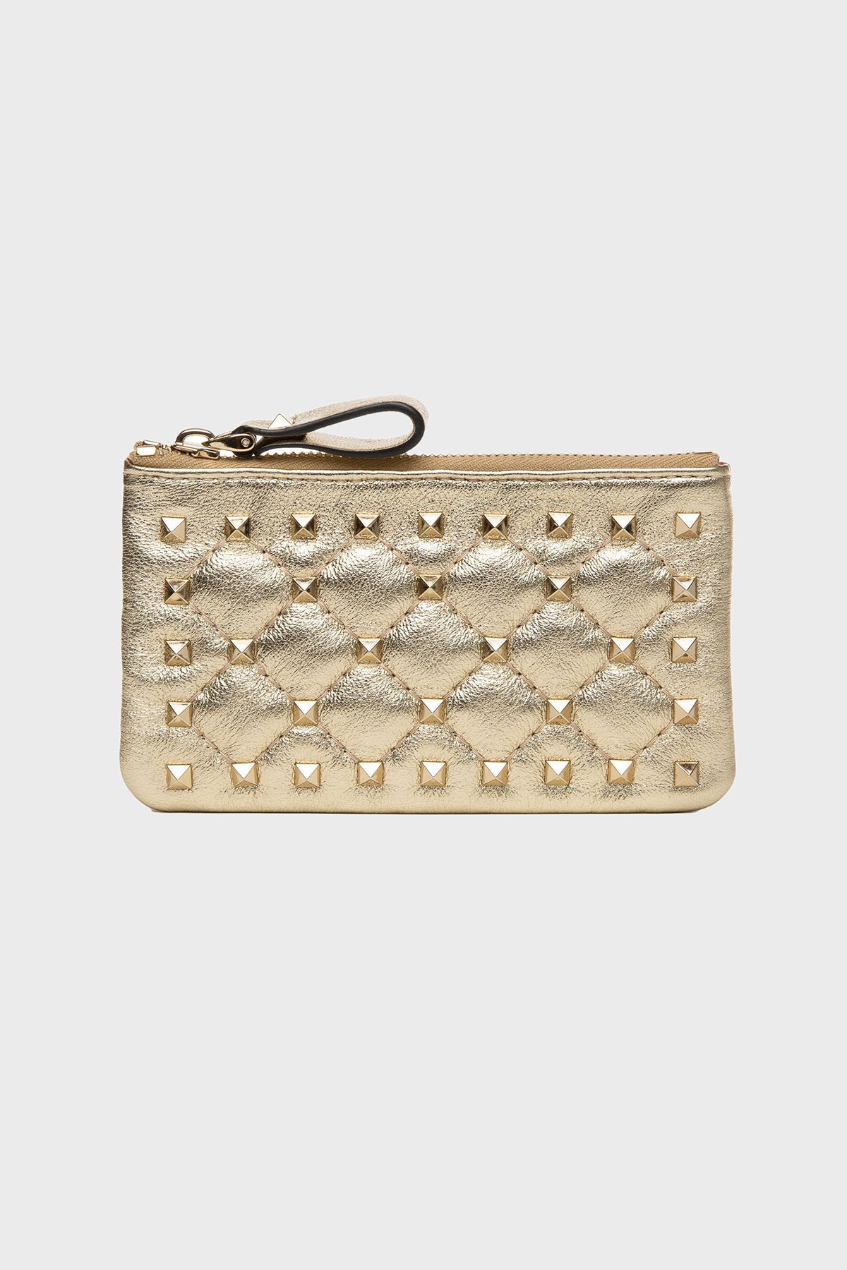 VALENTINO GARAVANI | ROCKSTUD KEYRING POUCH - MAXFIELD LA