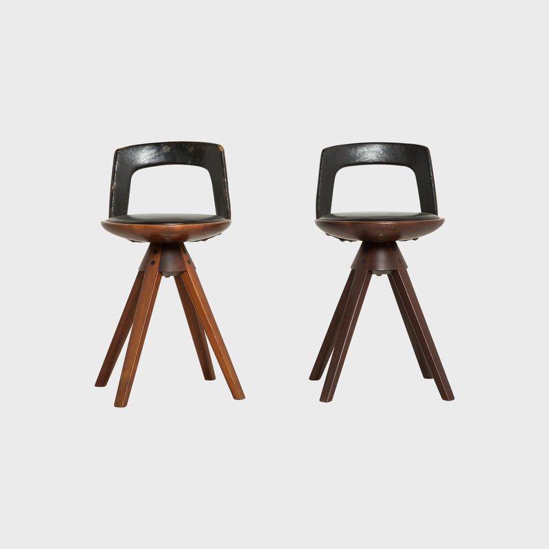 MAXFIELD COLLECTION | PAIR OF 1957 KINDT-LARSEN STOOLS