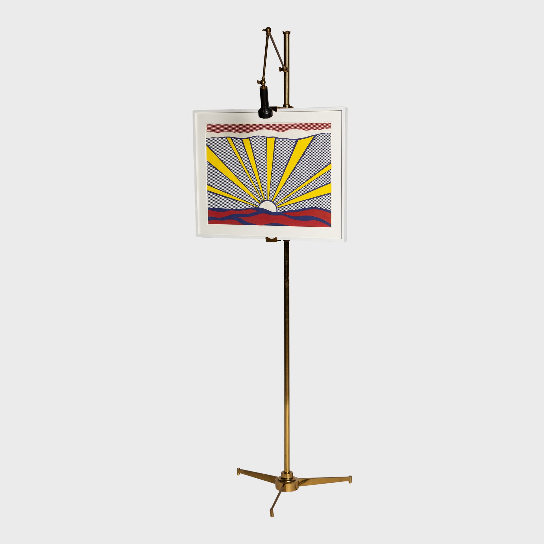 MAXFIELD PRIVATE COLLECTION | 1960'S A. LELLI BRASS EASEL