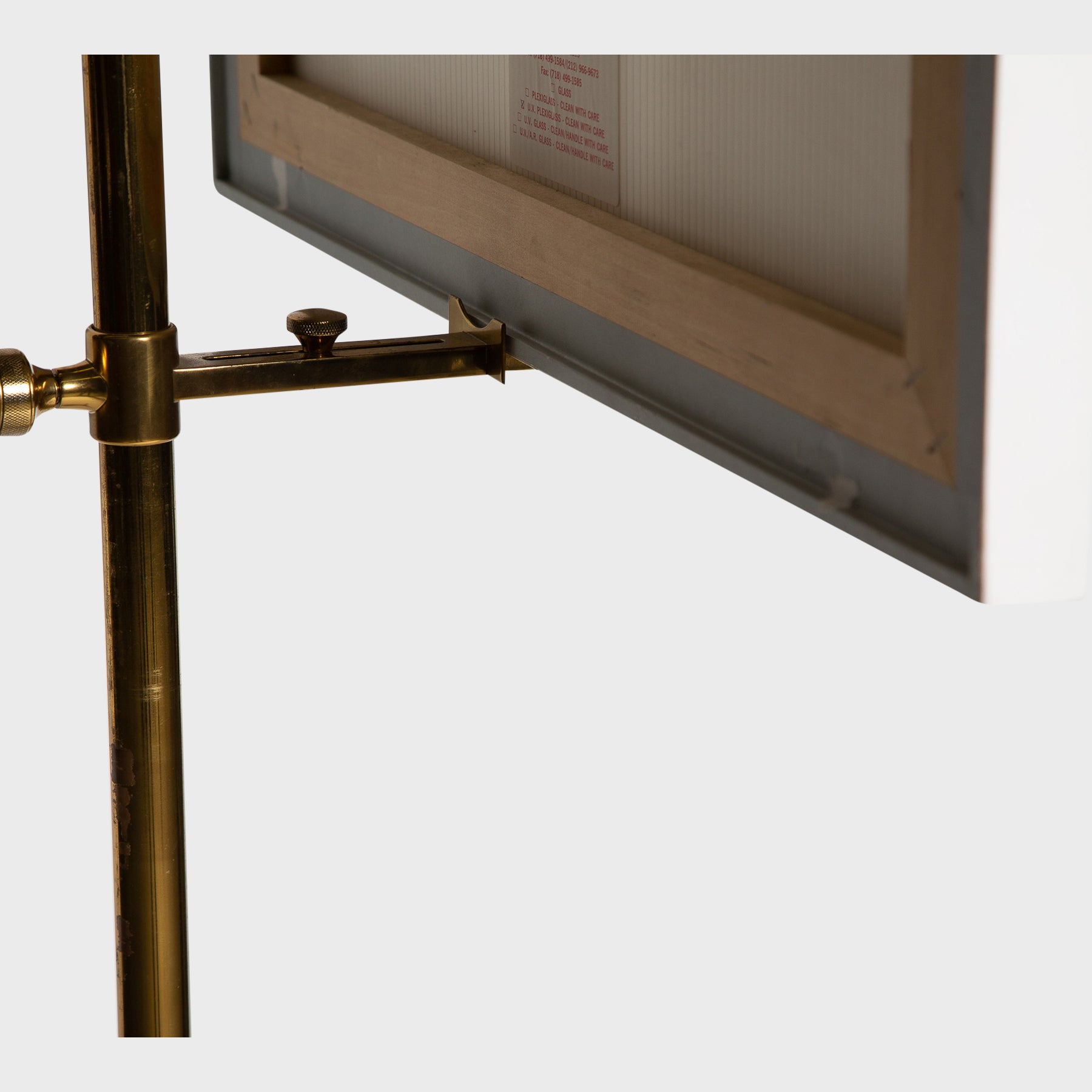 MAXFIELD PRIVATE COLLECTION | 1960'S A. LELLI BRASS EASEL