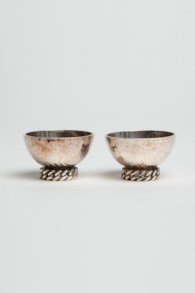 MAXFIELD COLLECTION | JEAN DESPRES SILVER BOWLS WITH CHAINS