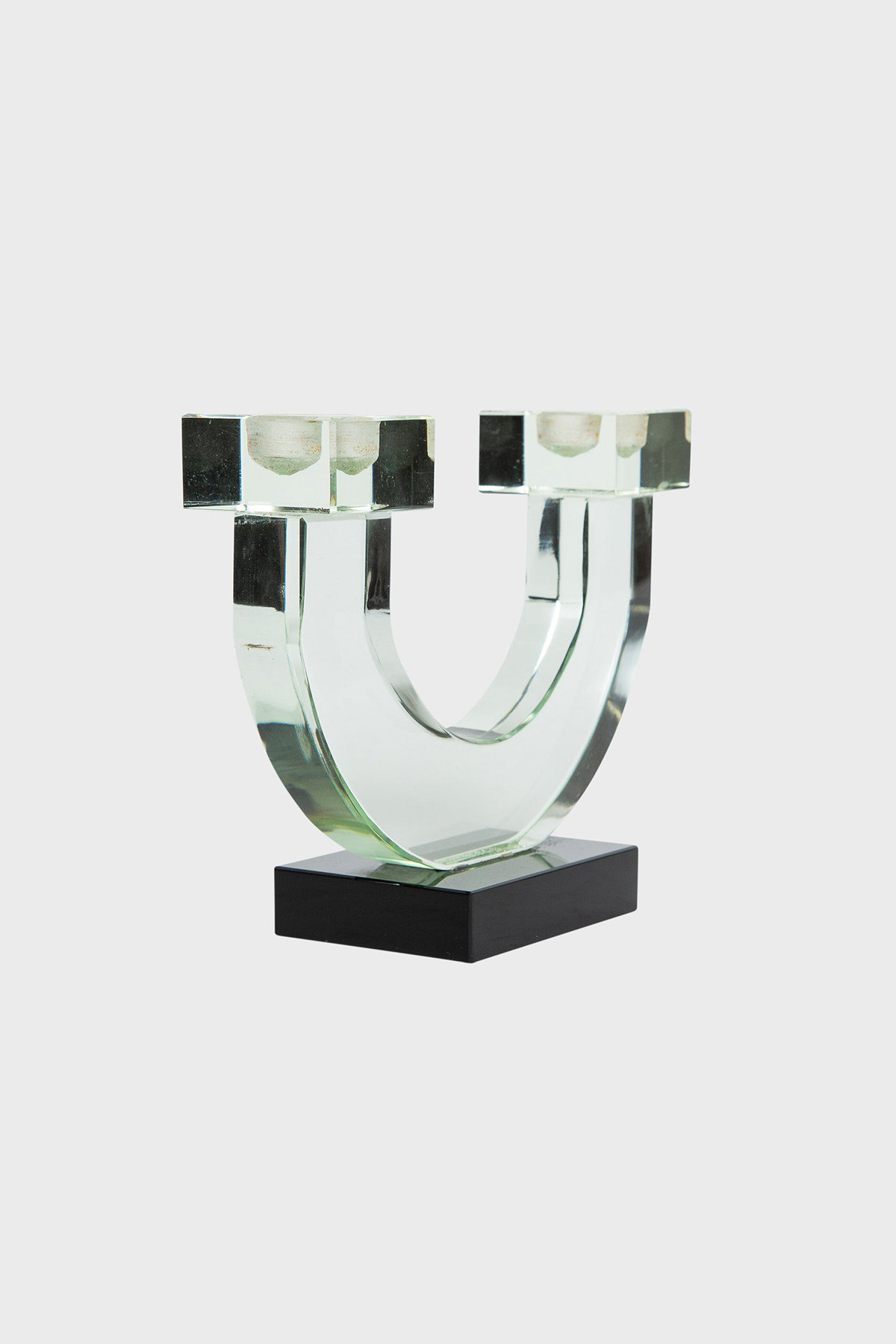 BACCARAT | 1920'S GLASS CANDLE HOLDER - MAXFIELD LA