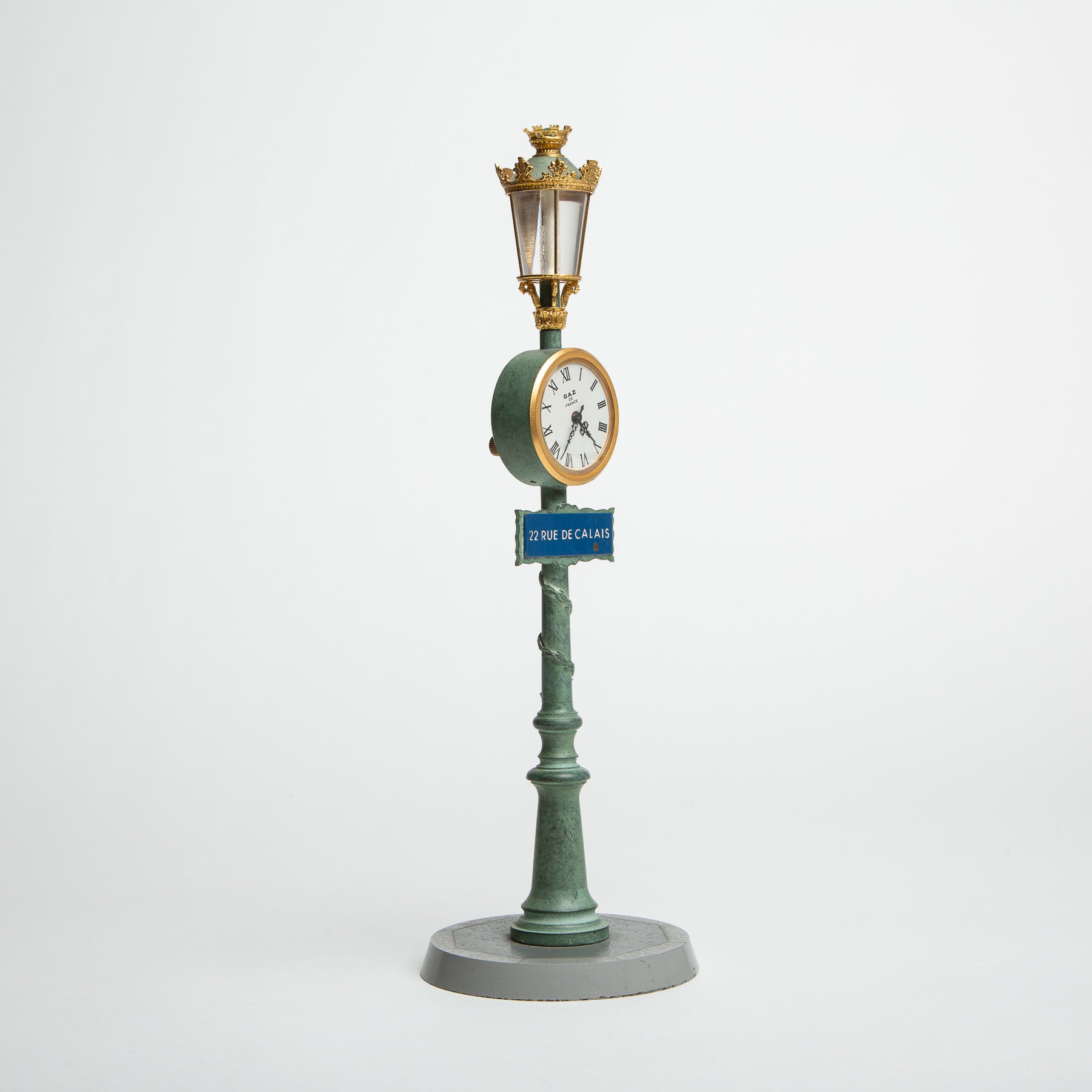 MAXFIELD PRIVATE COLLECTION | PARIS STREET LAMP DESK CLOCK