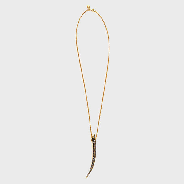 SHAUN LEANE | LARGE BLACK DIAMOND SABRE NECKLACE