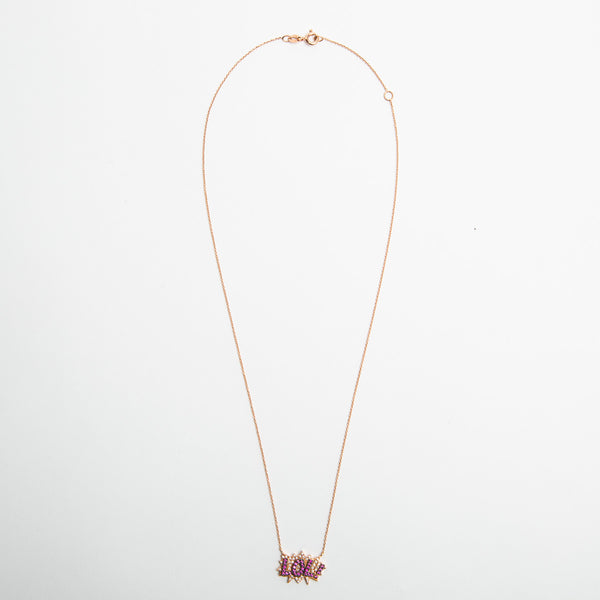 DIANE KORDAS | LOL DIAMOND SAPPHIRE NECKLACE