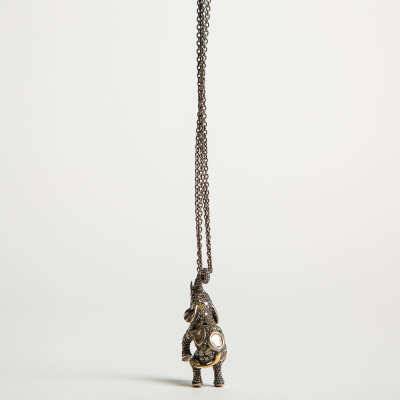 BIBI VAN DER VELDEN | MULTI STONE ELEPHANT PENDANT