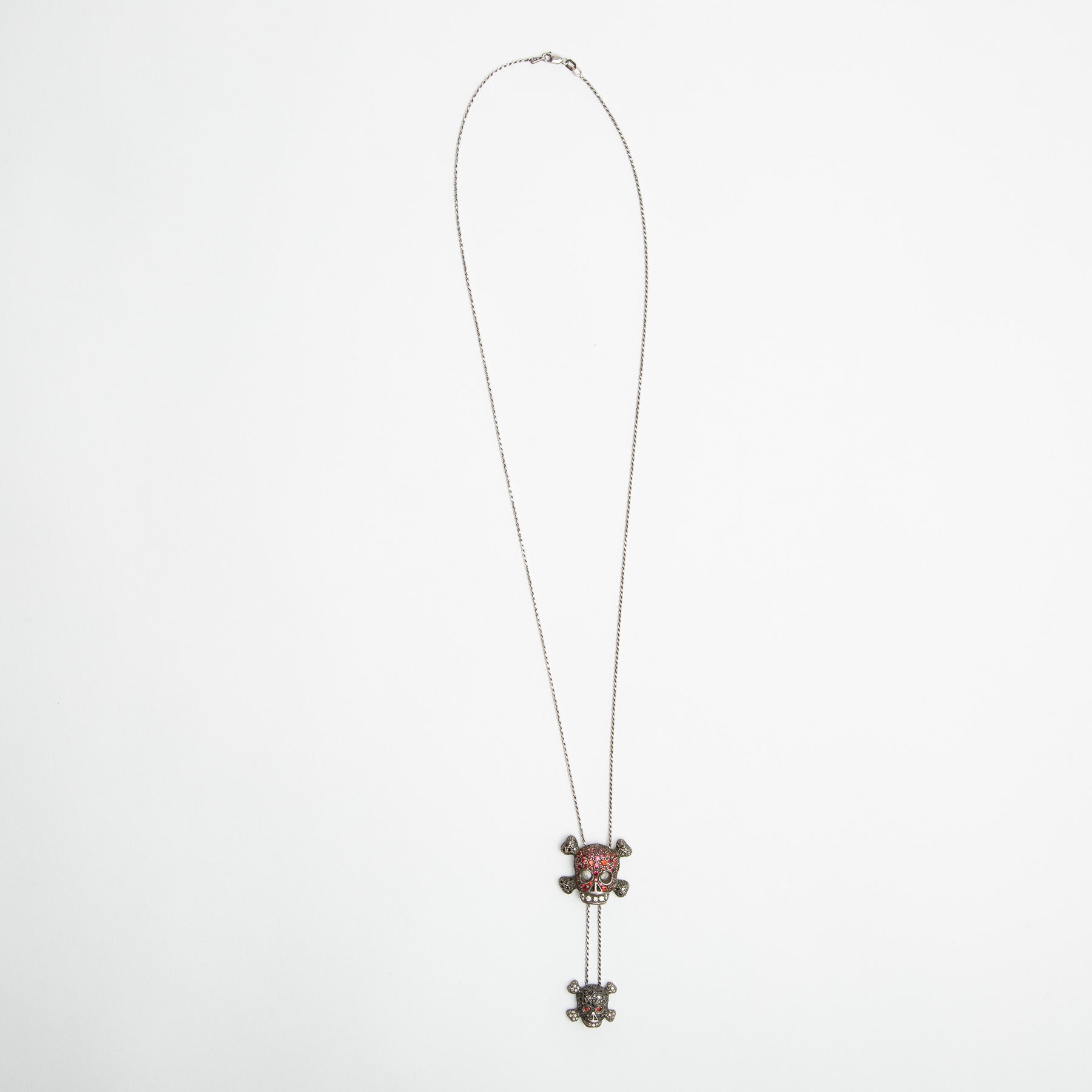 DELFINA DELETTREZ | DIAMOND SKULL LARIAT NECKLACE - MAXFIELD LA