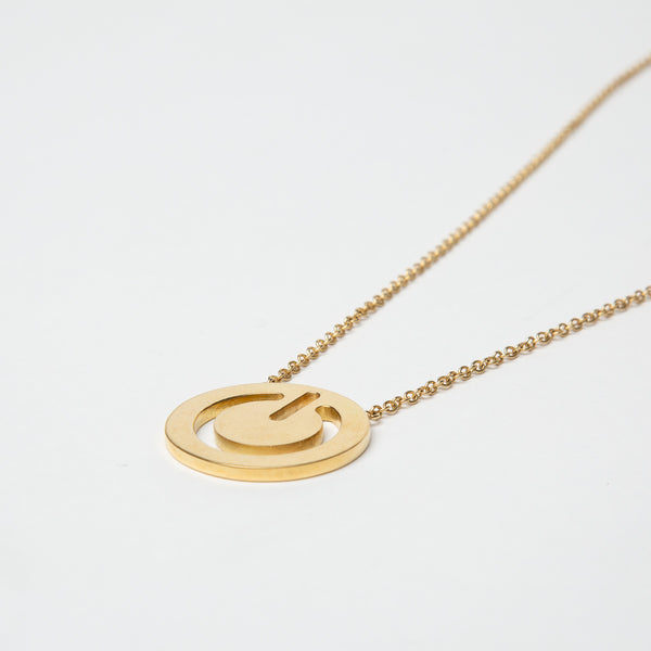 SARAH JANE WILDE | GOLD RESET SYMBOL NECKLACE