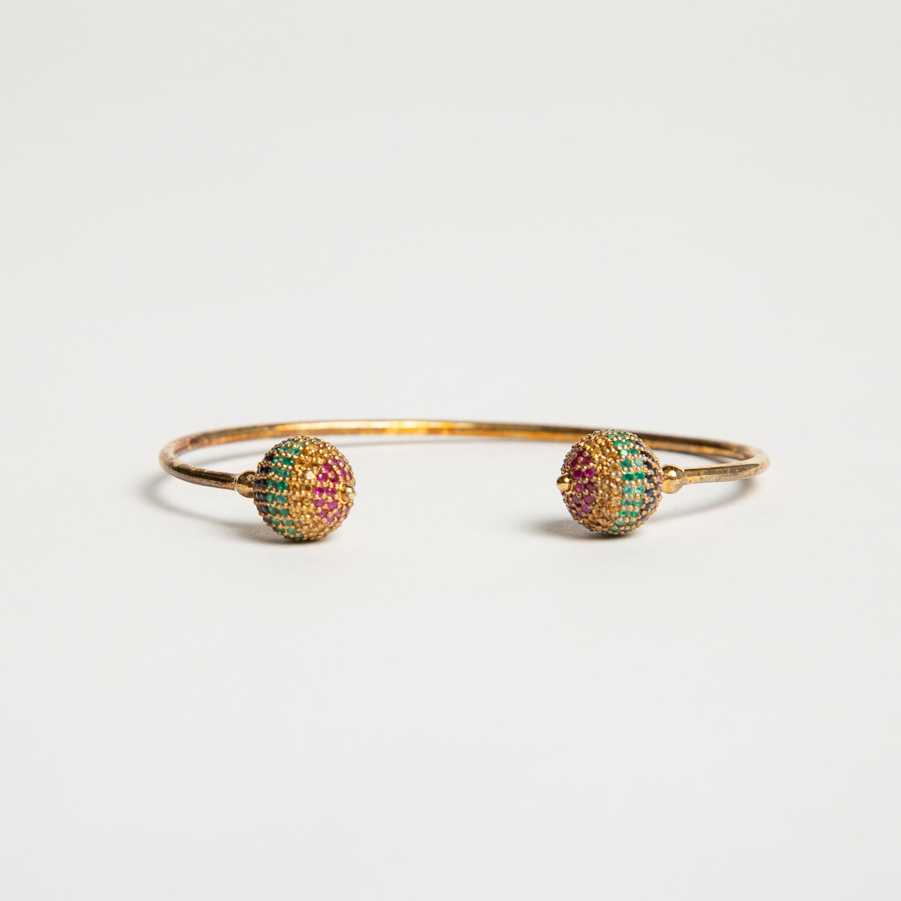 JADE JAGGER | RAINBOW DISCO BALL BANGLE BRACELET - MAXFIELD LA