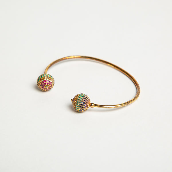JADE JAGGER | RAINBOW DISCO BALL BANGLE BRACELET