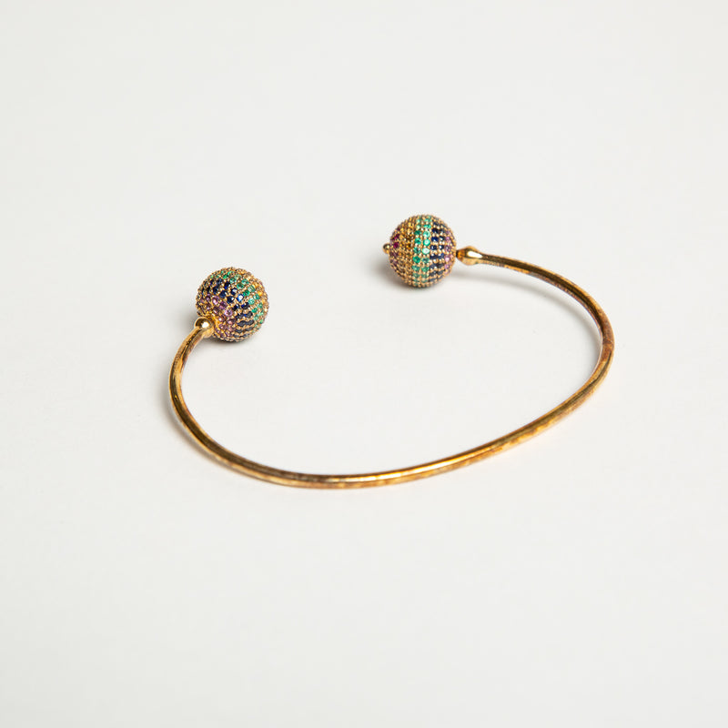 JADE JAGGER | RAINBOW DISCO BALL BANGLE BRACELET