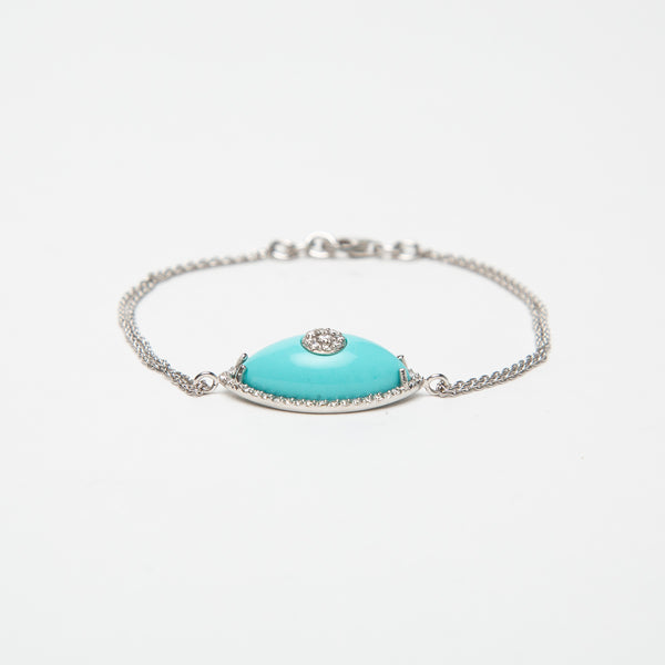 FIYA JEWELLERY | TURQUOISE EVIL EYE BRACELET