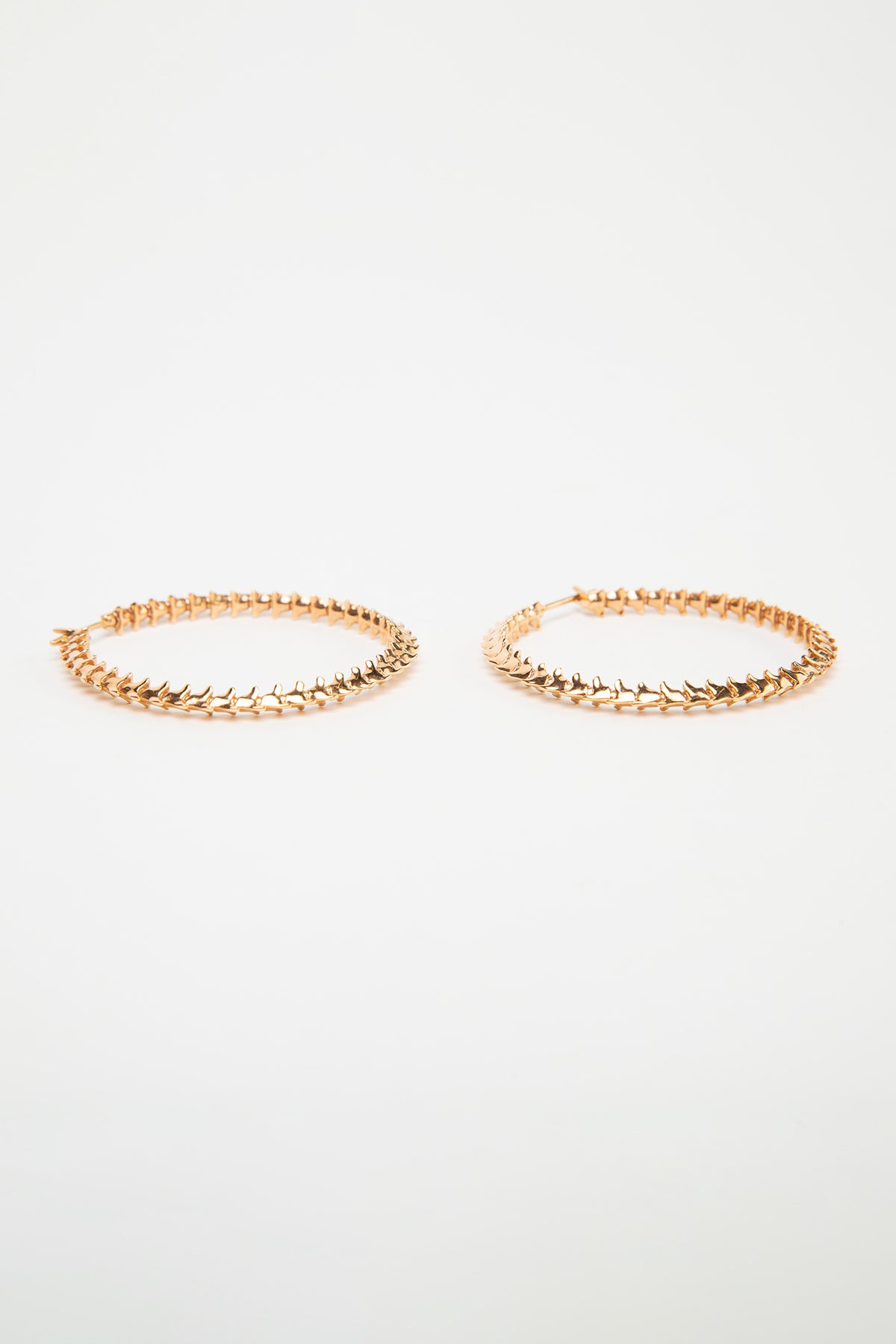 SHAUN LEANE | ROSE GOLD SPINE HOOPS - MAXFIELD LA