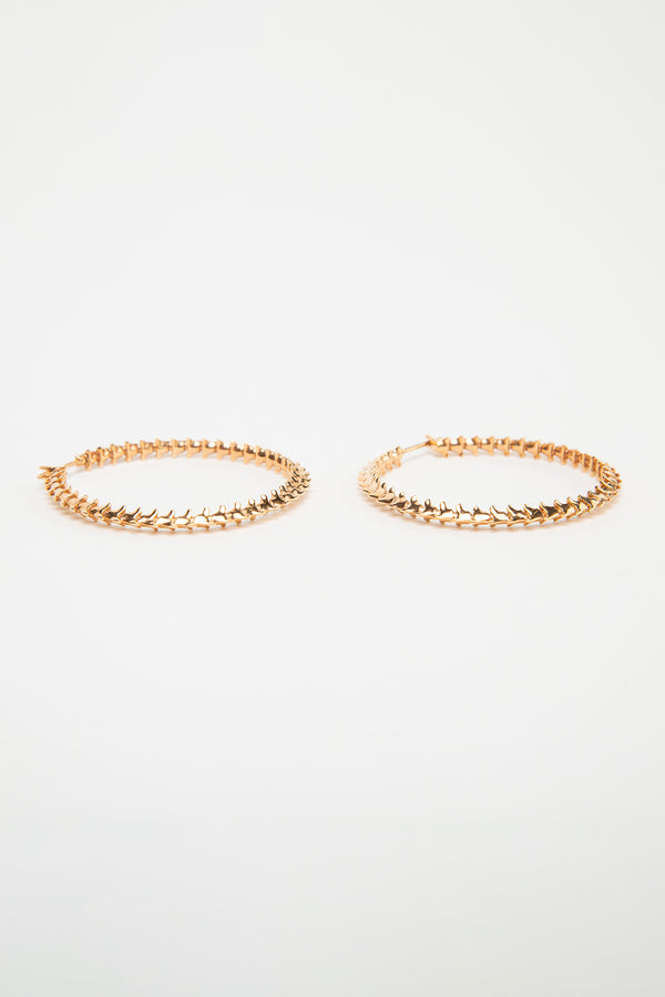 SHAUN LEANE | ROSE GOLD SPINE HOOPS