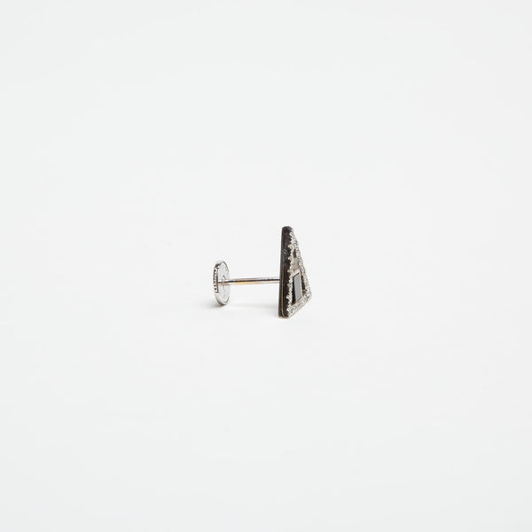 HADAR NORNBERG | TRIANGLE DIAMOND ONYX EARRINGS