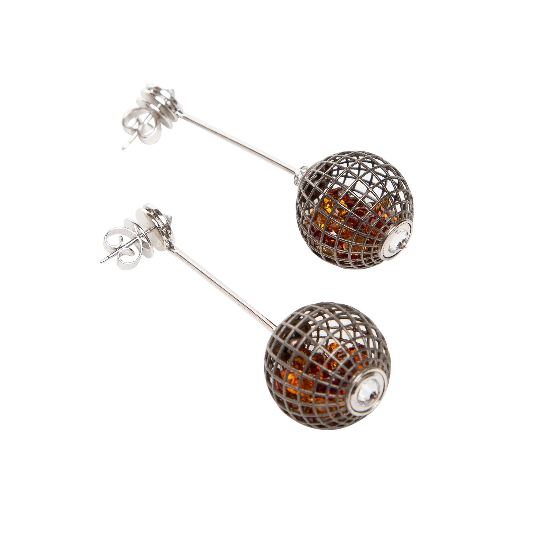 ROULE | PENDULUM SHAKER GLOBE EARRINGS - MAXFIELD LA
