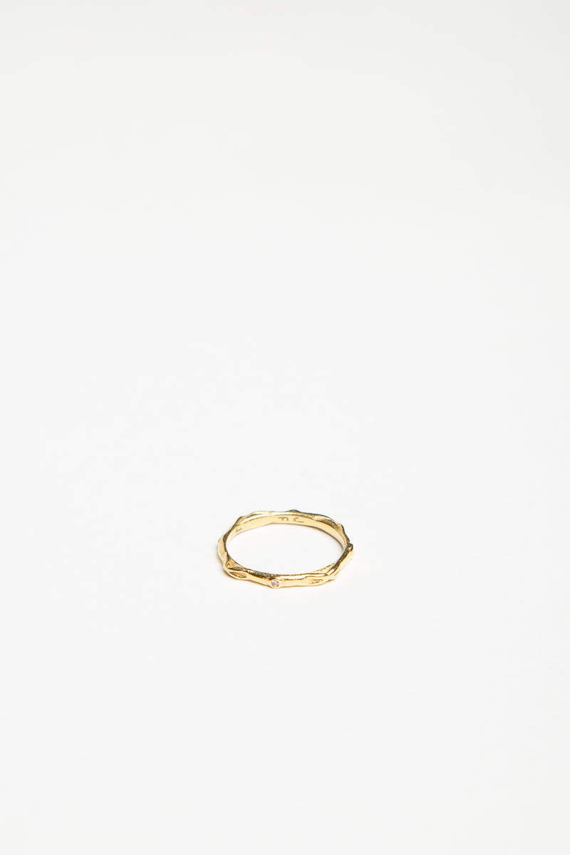 J & F | WHITE DIAMOND TRISTAN STACK RING