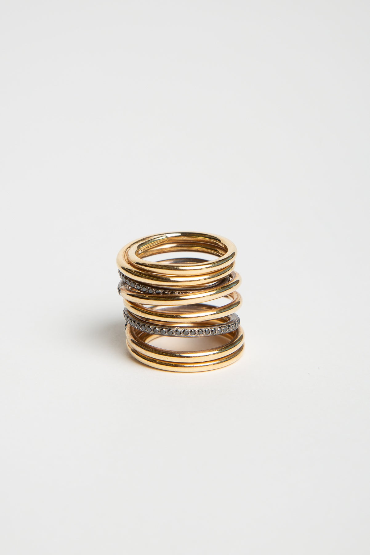 JOANNE FISKE | GOLD 7 ROW SPIRAL RING - MAXFIELD LA